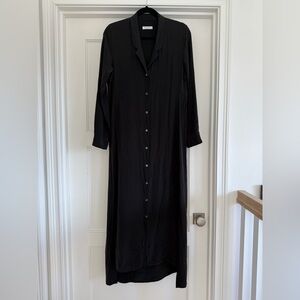 Equipment Femme 100% Silk Long Sleeve Shirt Dress Womens Small